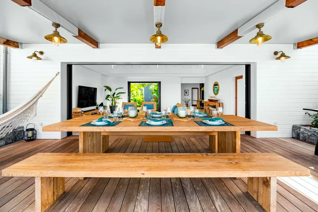 Ma'o - Outside dinning at Villa Ma’O in St Barts - St. Barts Villa Rental