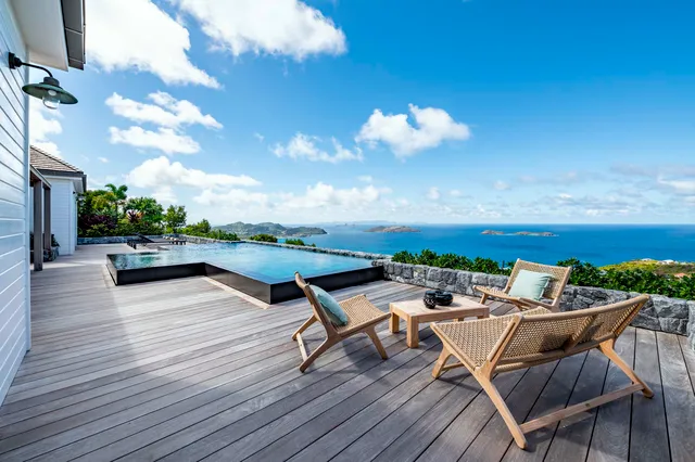 Ma'O - pool ocean view at Villa Ma’O in Vitet - St. Barts Villa Rental