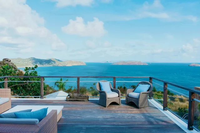 terrace at Villa Marie in St Barts - St. Barts Villa Rental