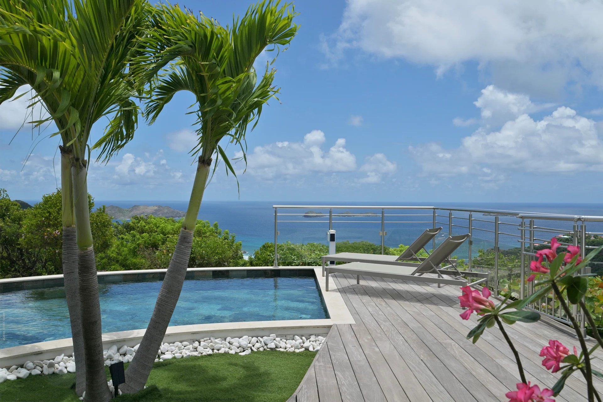 pool ocean view at Villa Marris in St Barts - St Barts luxury vacation rental