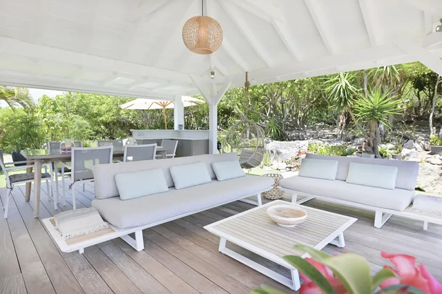 terrace at Villa Marris in St Barts - St Barts luxury vacation rental