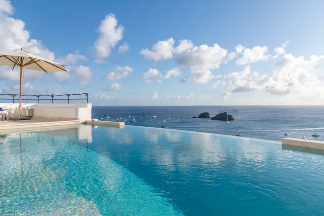 pool ocean view at Villa Mauresque in St Barts - St Barts luxury vacation rental