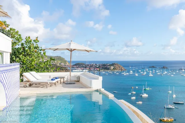 pool ocean view at Villa Mauresque in St Barts - St Barts luxury vacation rental