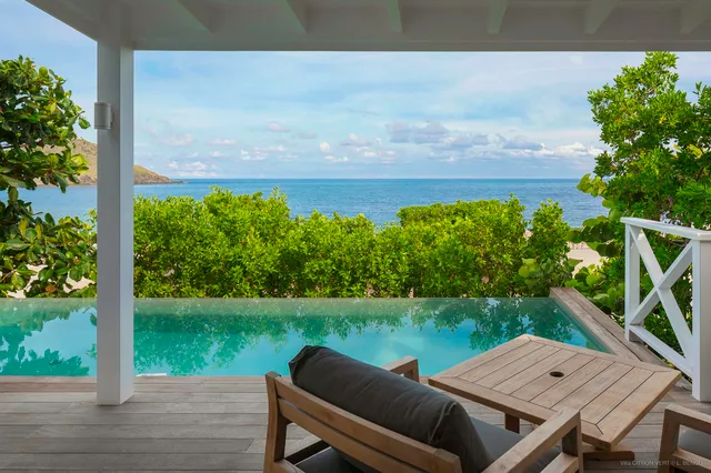 Citron Vert - pool ocean view at Villa Mini Citron Vert in Toiny - St. Barts Villa Rental