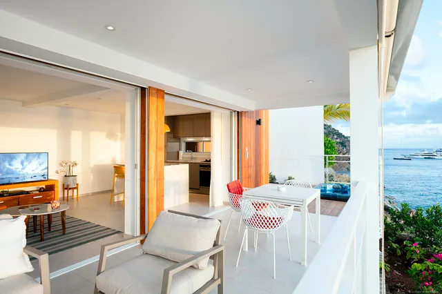 Terrace at Villa Miramar in St Barts - St. Barth Villa Rental