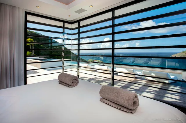 Way bedroom 03 ocean view at Villa My Way in St Barts - St. Barts Villa Rental
