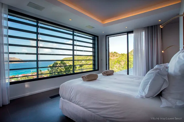 Way bedroom 05 ocean view at Villa My Way in St Barts - St Barts luxury vacation rental