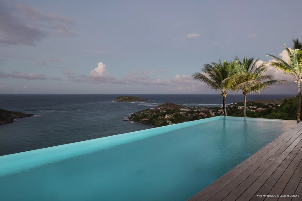 pool ocean view at Villa Mythique in St Barts - St Barts luxury vacation rental