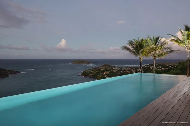 pool ocean view at Villa Mythique in St Barts - St Barts luxury vacation rental