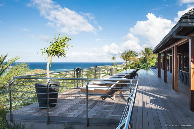 terrace at Villa Mythique in St Barts - St Barts luxury vacation rental