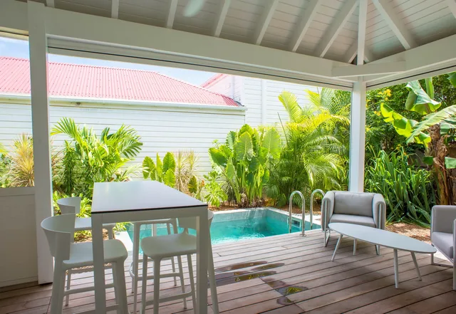 terrace at Villa Obi Wan in St Barts - St. Barth Villa Rental