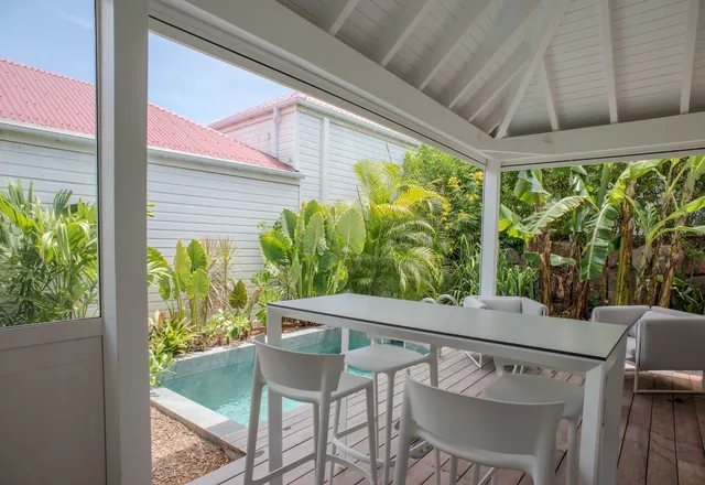 terrace at Villa Obi Wan in St Barts - St. Barts Villa Rental