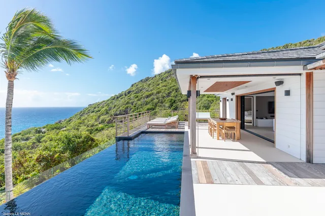 pool at Villa Ocean Palm in St Barts - St. Barts Villa Rental
