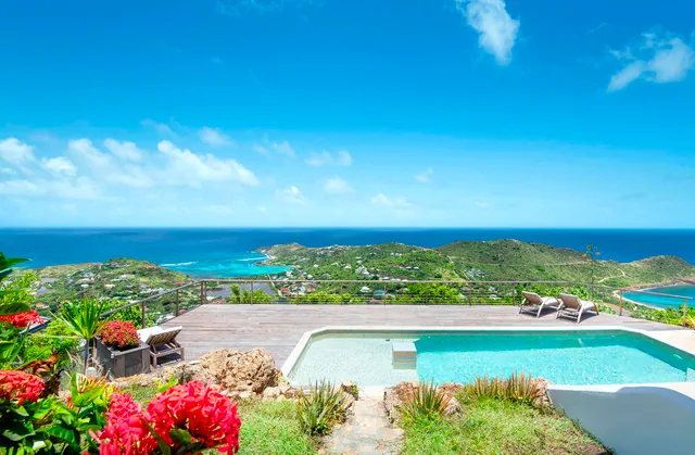 Vibes - pool ocean view at Villa Ocean Vibes in Deve - St. Barth Villa Rental