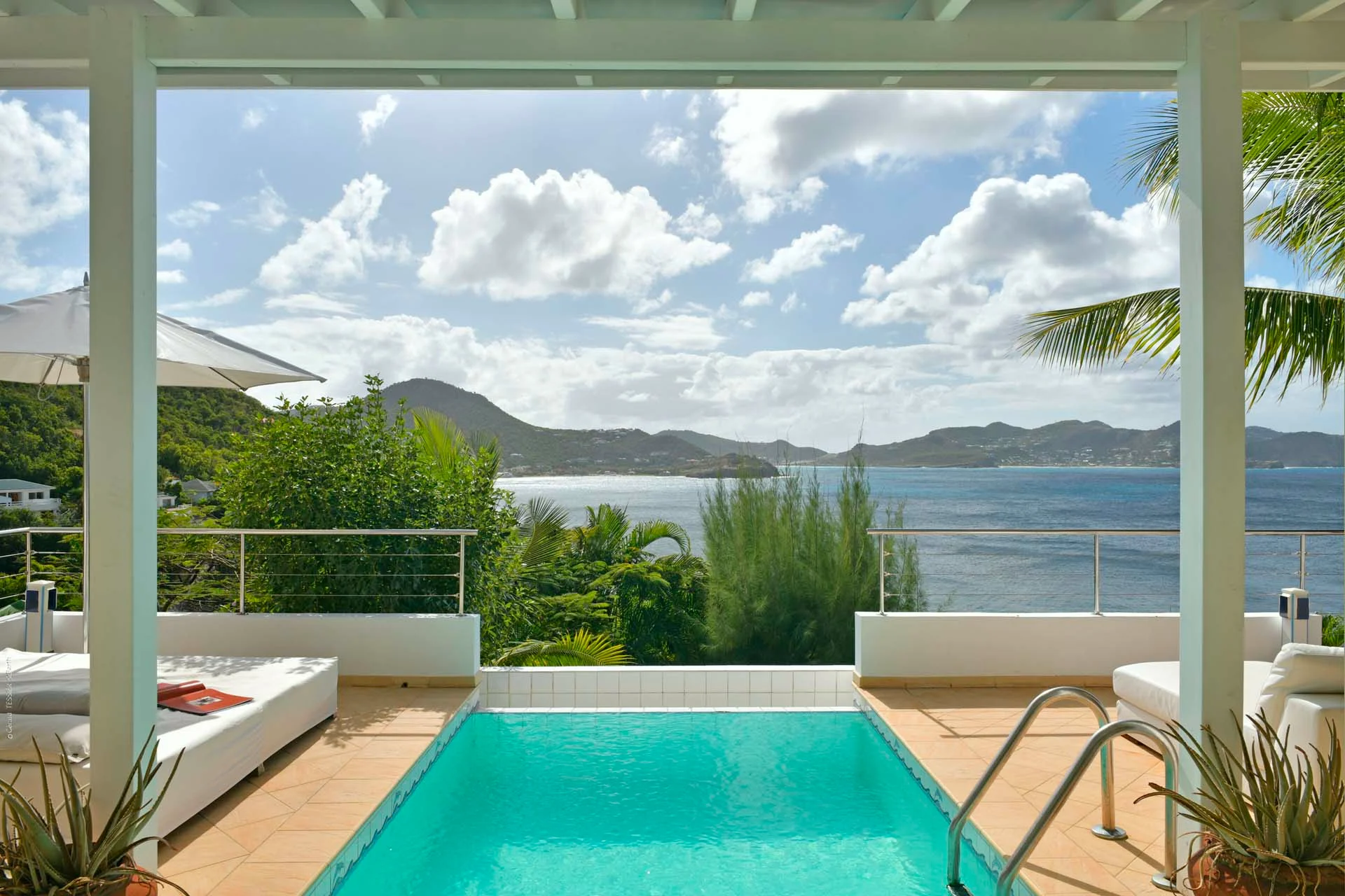 pool ocean view at Villa Ocean in St Barts - St Barts luxury vacation rental