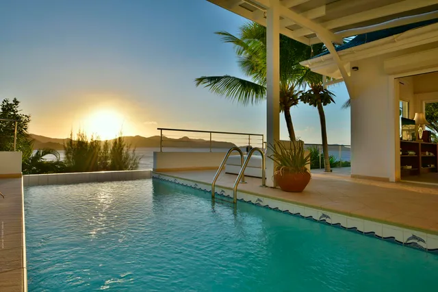 Pool at Villa Ocean in St Barts - St. Barth Villa Rental