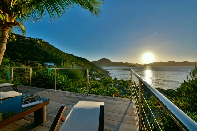 Terrace at Villa Ocean in St Barts - St. Barts Villa Rental