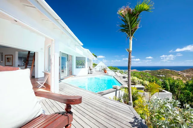 pool ocean view at Villa Oceana in Deve - St Barts luxury vacation rental