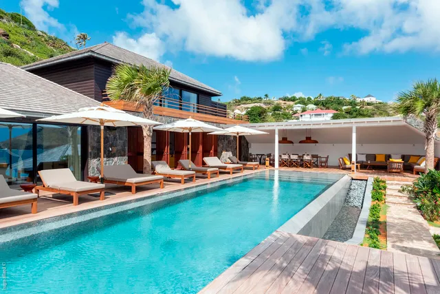 The Ocean - Pool at Villa Over The Ocean in St Barts - St Barts luxury vacation rental