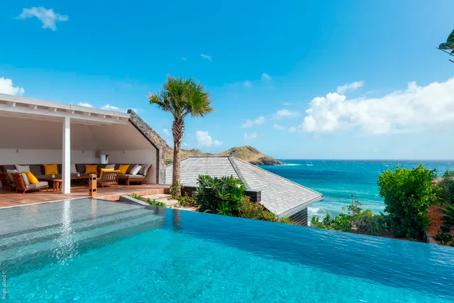 The Ocean - Pool at Villa Over The Ocean in Toiny - St. Barth Villa Rental