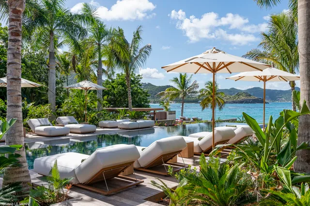 pool at Villa Palm Beach in St Barts - St. Barts Villa Rental