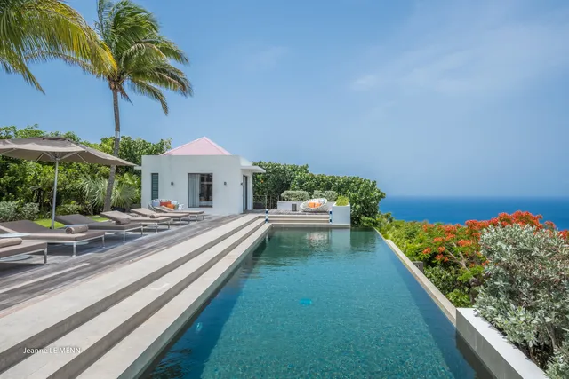 pool at Villa Palm Springs in St Barts - St. Barts Villa Rental