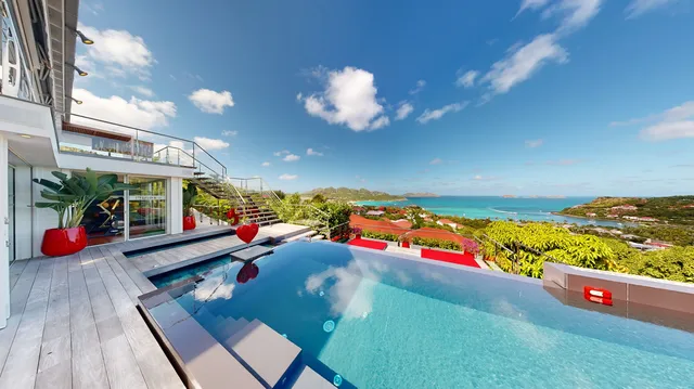 pool at Villa Panama in St Barts - St. Barts Villa Rental