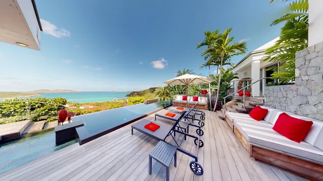 pool at Villa Panama in St Barts - St. Barts Villa Rental