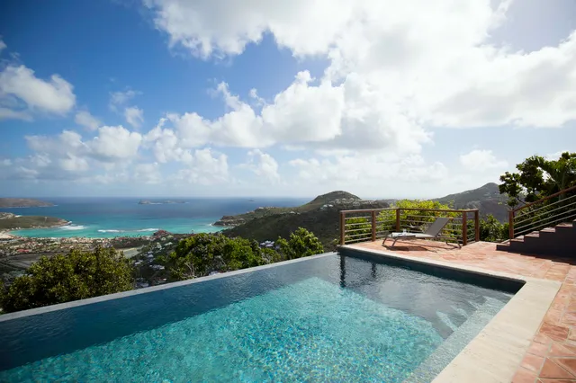 7. Pasha - pool ocean view at Villa Pasha in Lurin - St. Barts Villa Rental