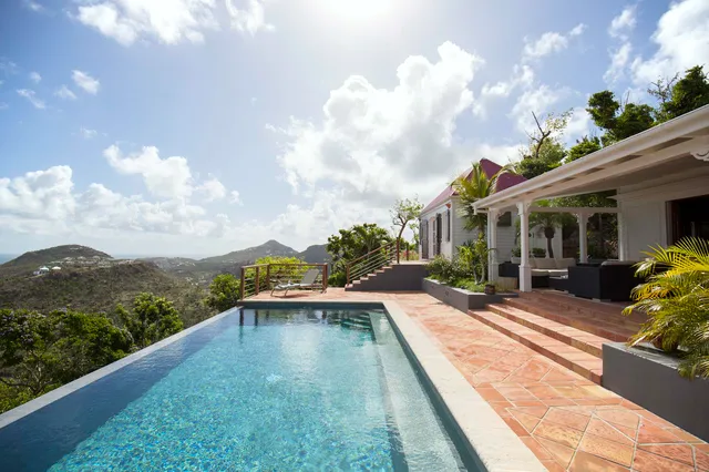 2. Pasha -  pool terrace at Villa Pasha in St Barts - St. Barth Villa Rental