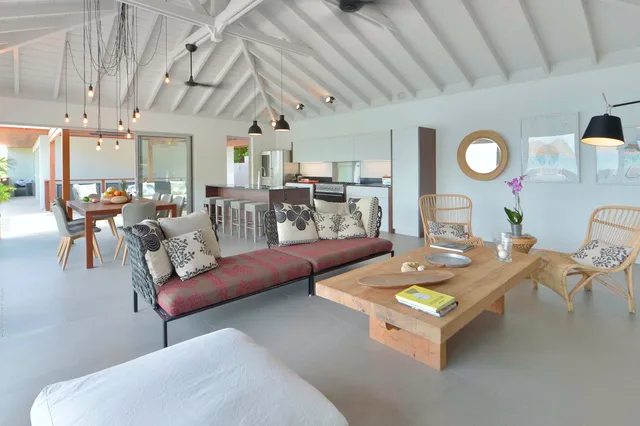 Living-room at Villa Pélican in St Barts - St Barts luxury vacation rental