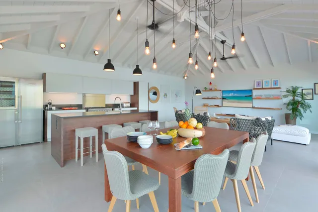 Living-room at Villa Pélican in St Barts - St. Barts Villa Rental