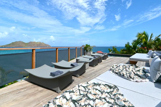 terrace at Villa Pélican in St Barts - St Barts luxury vacation rental