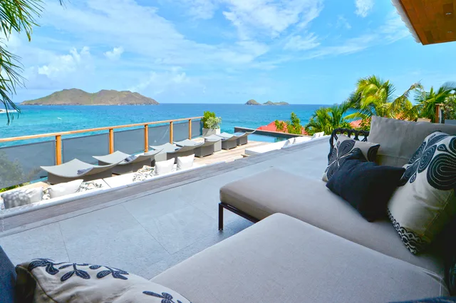 terrace at Villa Pélican in St Barts - St. Barts Villa Rental