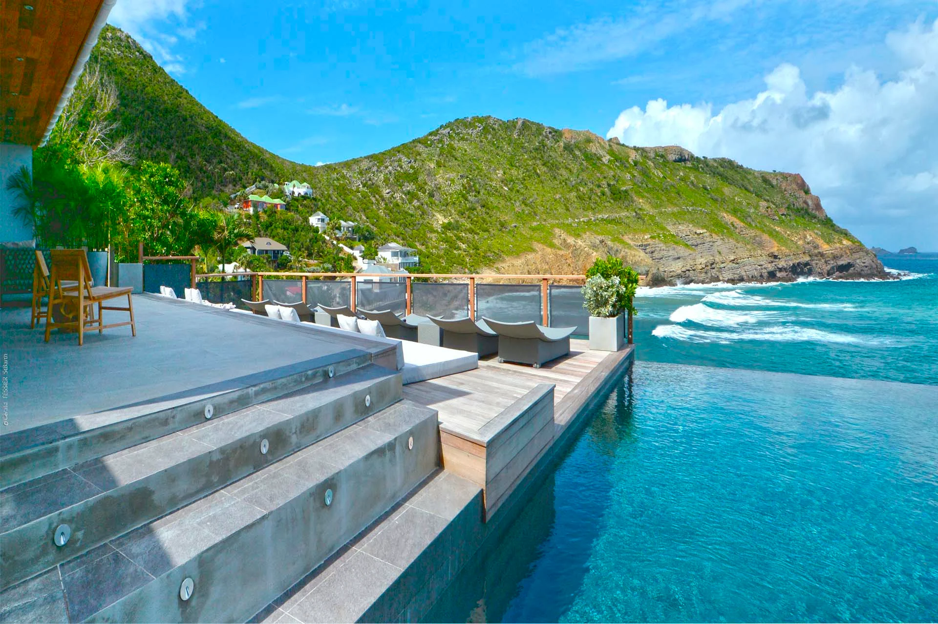 pool ocean view at Villa Pélican in St Barts - St Barts luxury vacation rental