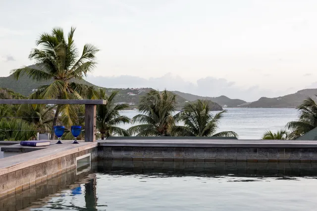 pool at Villa Phoenix in St Barts - St. Barth Villa Rental