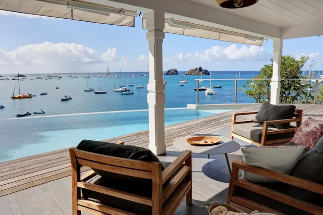 terrace at Villa Pleasure in St Barts - St. Barts Villa Rental
