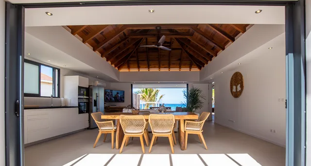 02_Villa_Prana_Living_Kitchen-header at Villa Prana in St Barts - St. Barts Villa Rental