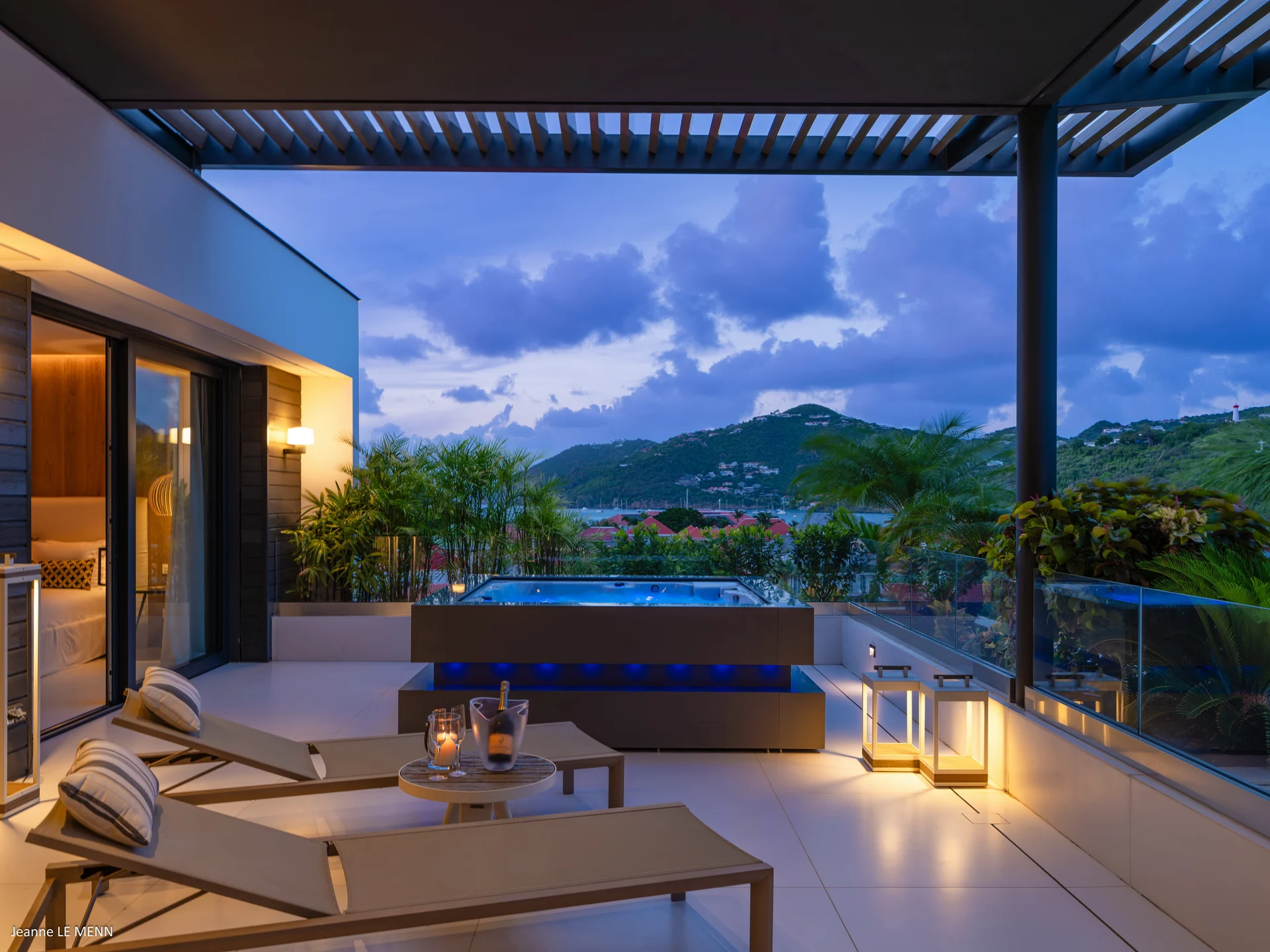 Jacuzzi at Villa Prestige in St Barts - St Barts luxury vacation rental