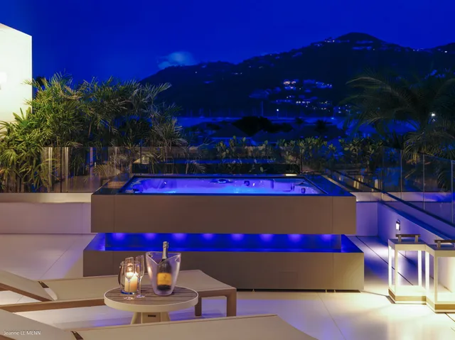 Jacuzzi at Villa Prestige in St Barts - St. Barts Villa Rental