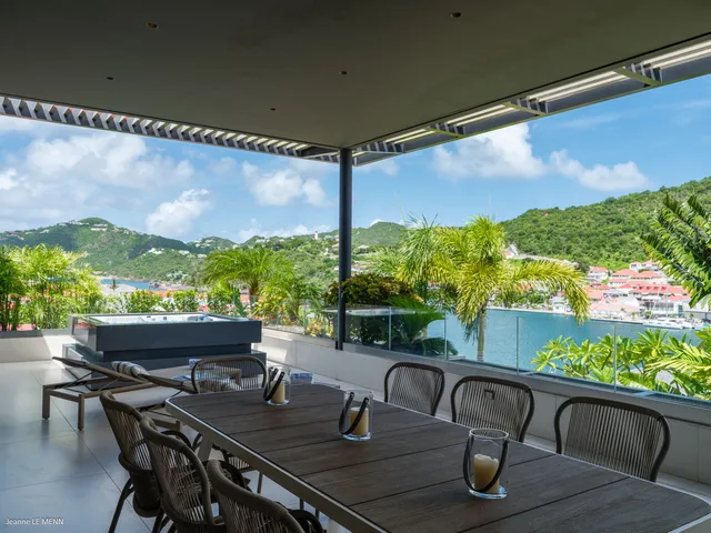 terrace at Villa Prestige in St Barts - St. Barth Villa Rental