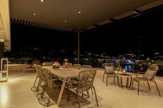 terrace at Villa Prestige in St Barts - St. Barts Villa Rental