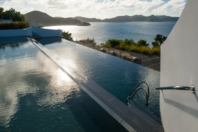 pool at Villa Pyramide in Pointe Milou - St. Barts Villa Rental