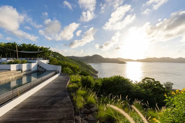 pool at Villa Pyramide in St Barts - St. Barth Villa Rental