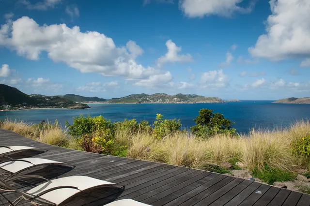 terrace at Villa Pyramide in St Barts - St Barts luxury vacation rental