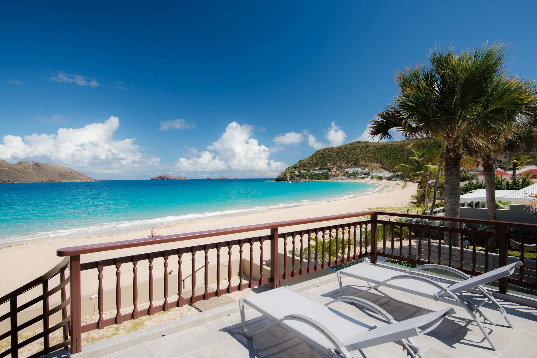 terrace at Villa Rayon de Soleil in St Barts - St Barts luxury vacation rental