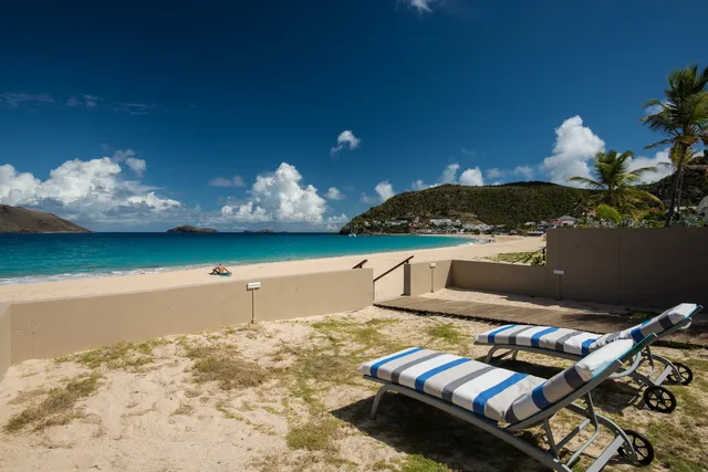 terrace at Villa Rayon de Soleil in St Barts - St. Barts Villa Rental