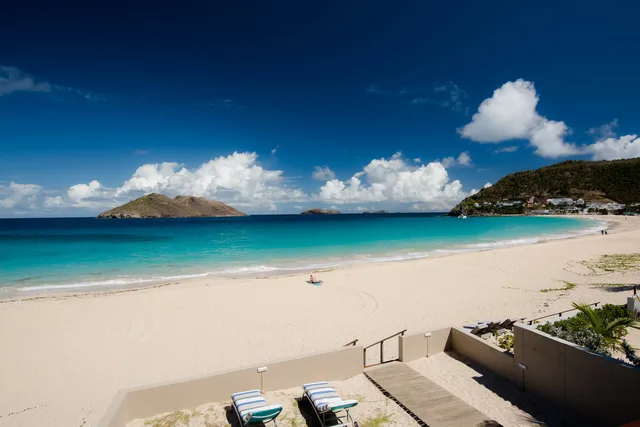 terrace at Villa Rayon de Soleil in St Barts - St. Barts Villa Rental