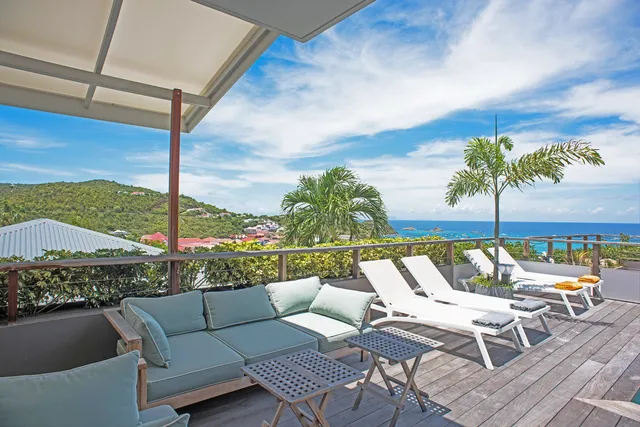 terrace at Villa Remi in St Barts - St Barts luxury vacation rental