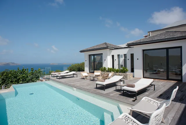 pool at Villa Rock in St Barts - St. Barth Villa Rental